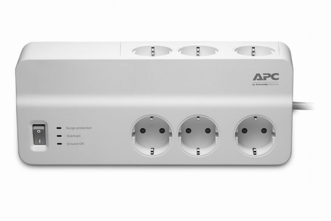 APC met overspanningsbeveiliging stopcontact - PM6-GR - Redable - Gratis bezorgd!
